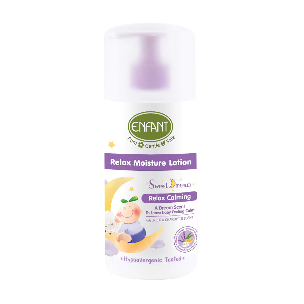 ENFANT (อองฟองต์) Sweet Dream Relax Moisture Lotion Mild och återfuktande hudlotion som kan användas från nyfödd. 250 ml